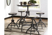 Load image into Gallery viewer, Odium Counter Height Dining Room Table and Bar Stools (Set of 5)