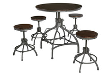 Load image into Gallery viewer, Odium Counter Height Dining Room Table and Bar Stools (Set of 5)