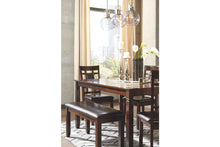Load image into Gallery viewer, Bennox Dining Room Table and Chairs with Bench (Set of 6)