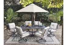 Load image into Gallery viewer, Donnalee Bay Dining Table with Umbrella Option