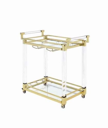 BRASS SERVING CART