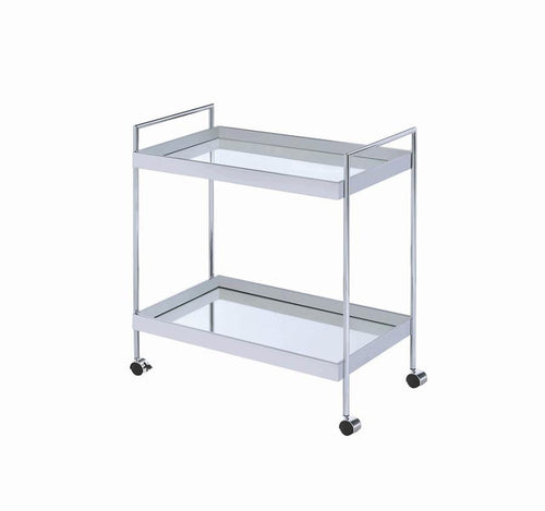 MIRROR SERVING CART