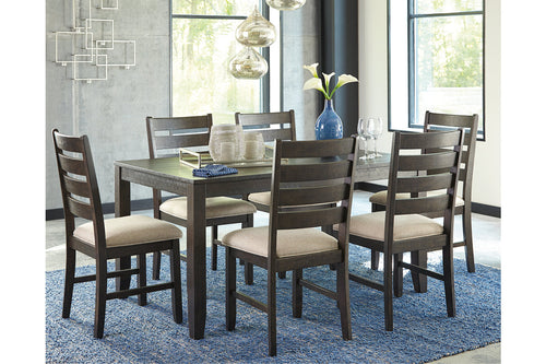 Rokane Dining Room Table and Chairs (Set of 7)