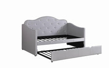 Load image into Gallery viewer, PEARLESCENT GREY DAYBED W/ TRUNDLE