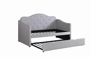 PEARLESCENT GREY DAYBED W/ TRUNDLE