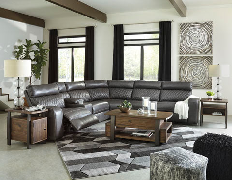 Samperstone 6-Piece Reclining Sectional with Power