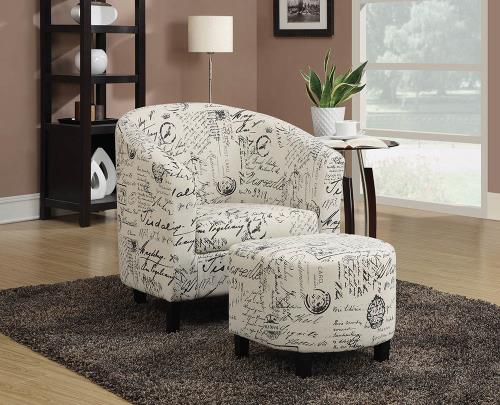 ACCENT CHAIR WITH OTTOMAN
