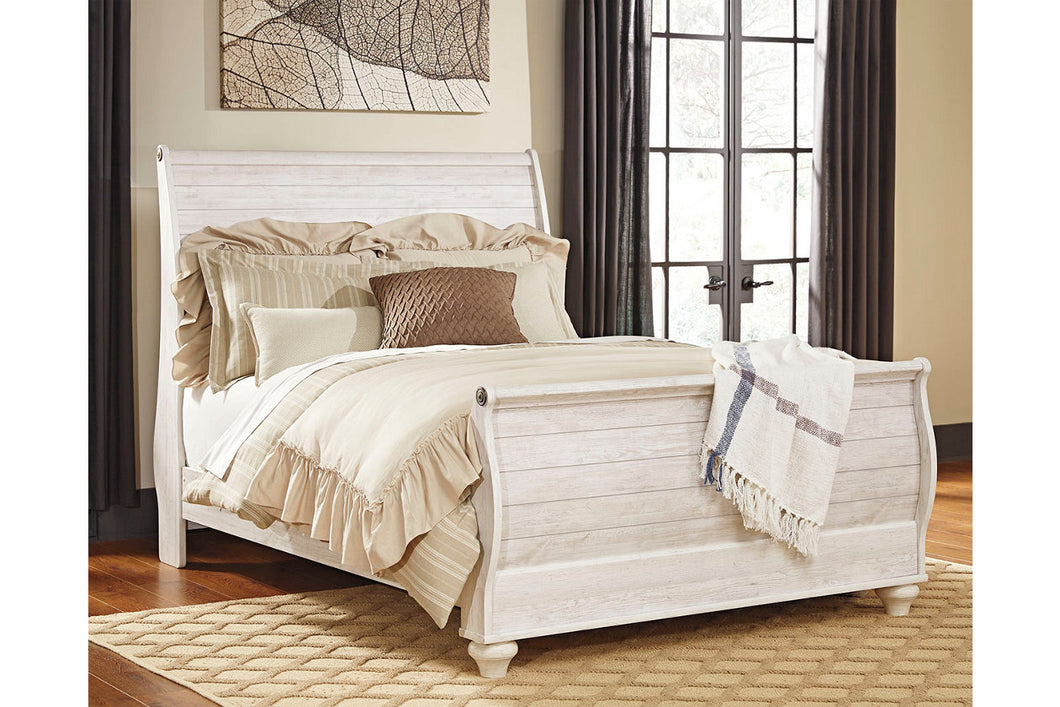 Willowton Queen Sleigh Bed