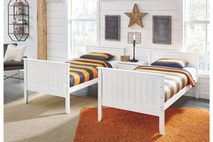 Lulu Twin Bunk Bed with Mattress and Pillow