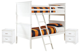 Lulu Twin Bunk Bed with 2 Nightstands