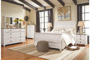 Willowton Queen Sleigh Bed