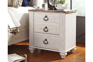Willowton Queen Bed with 2 Nightstands