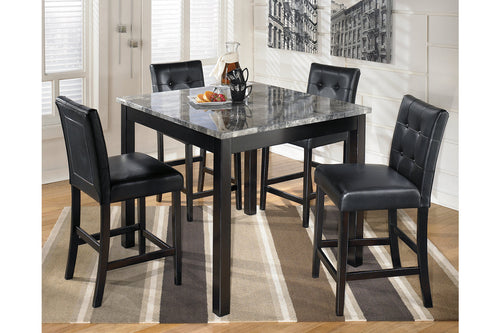 Maysville Counter Height Dining Room Table and Bar Stools (Set of 5)
