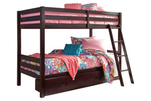 Load image into Gallery viewer, Halanton Twin over Twin Bunk Bed with Storage