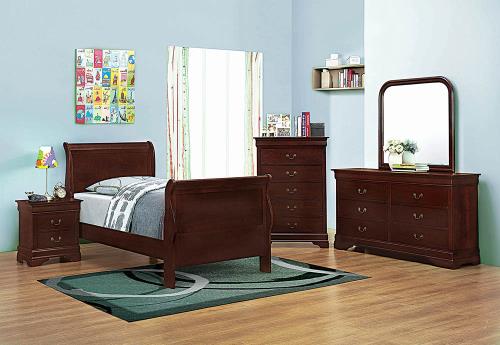 LOUIS PHILIPPE COLLECTION RED BROWN TWIN BED