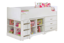 Load image into Gallery viewer, Lulu Twin Loft Bed with Storage and Bookcase