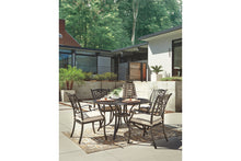 Load image into Gallery viewer, Burnella Round Dining Table with Umbrella Option