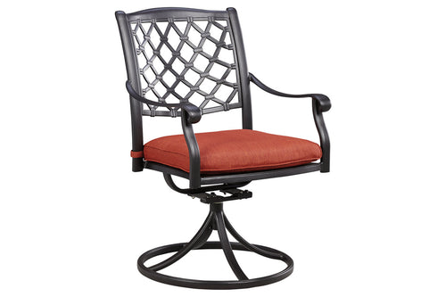 Tanglevale Swivel Chair with Cushion (Set of 2)