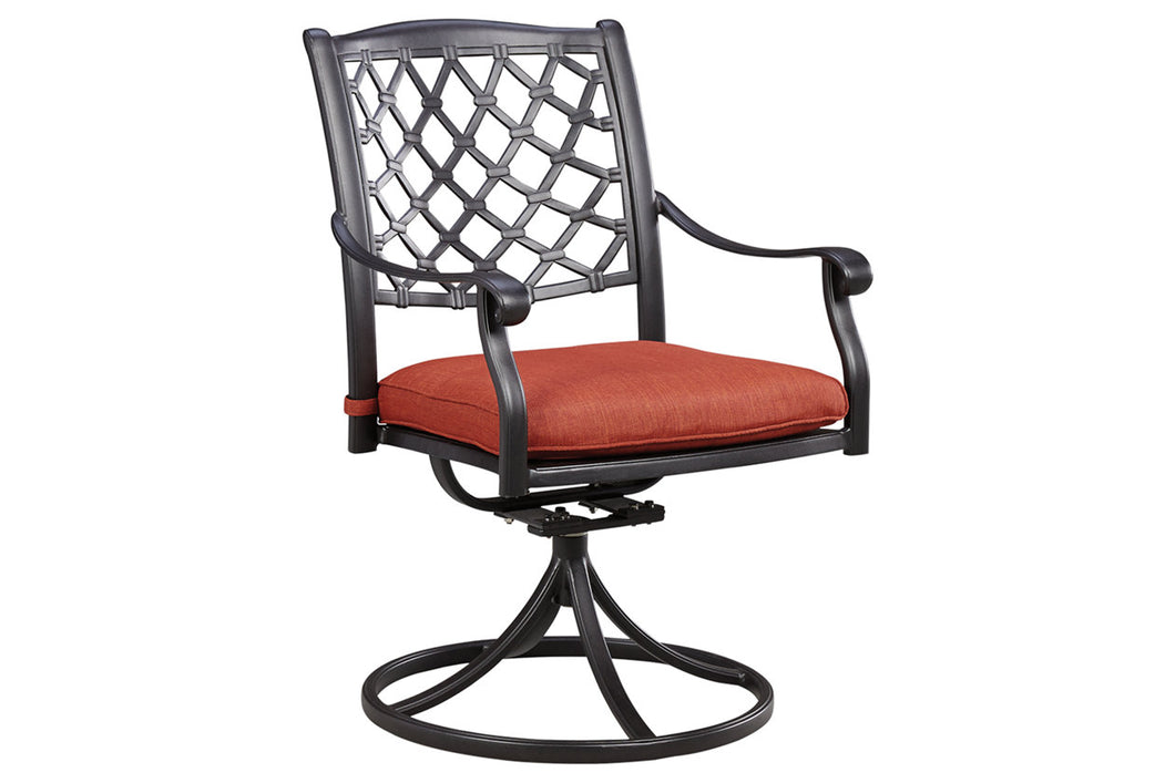 Tanglevale Swivel Chair with Cushion (Set of 2)
