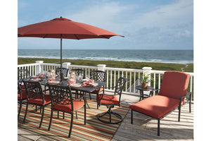 Tanglevale Dining Table with Umbrella Option