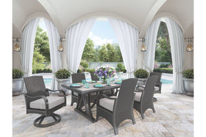 Marsh Creek Dining Table with Umbrella Option