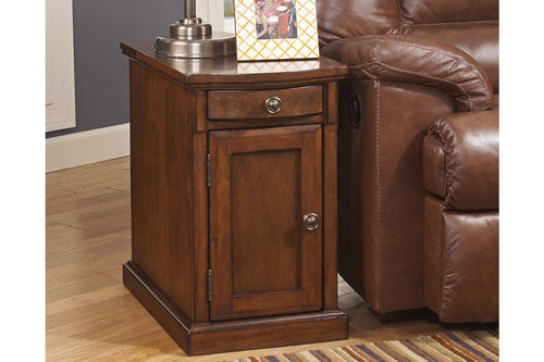 Laflorn Chairside End Table with USB Ports & Outlets
