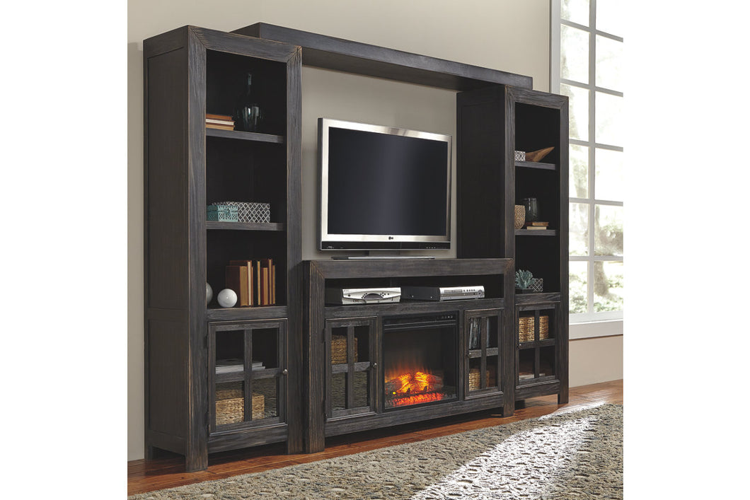 Gavelston 4-Piece Entertainment Center with Fireplace option